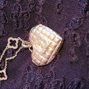 New Sterling Silver Heart Locket and Chain